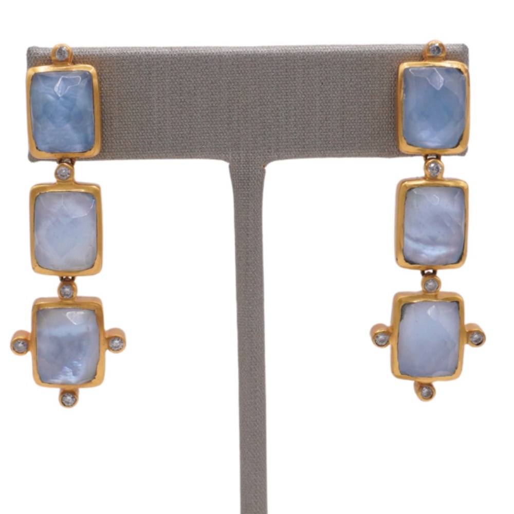 Julie Vos Clara Tiered Earrings